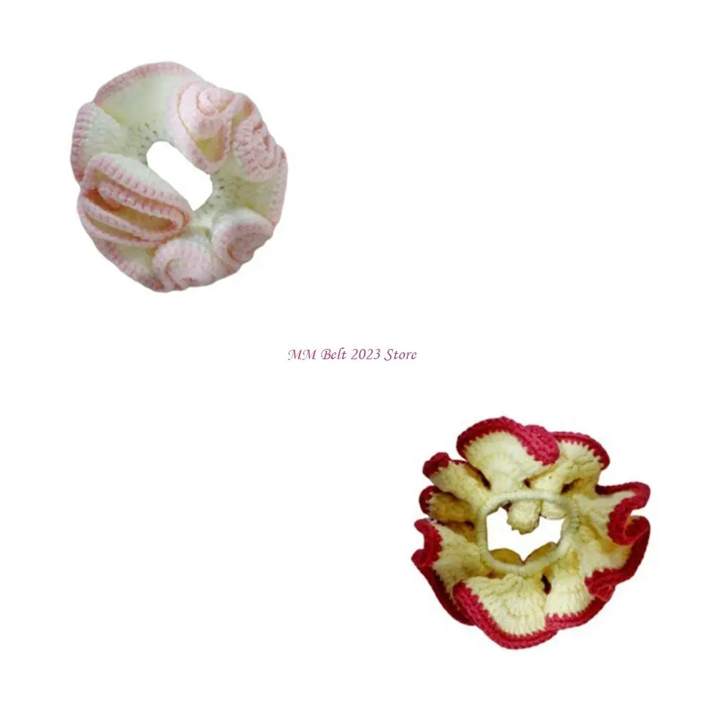 

49ME хлопковые трикотажные резинки для волос с мягкими контрастными деталями для волос, украшения для волос, эластичные резинки