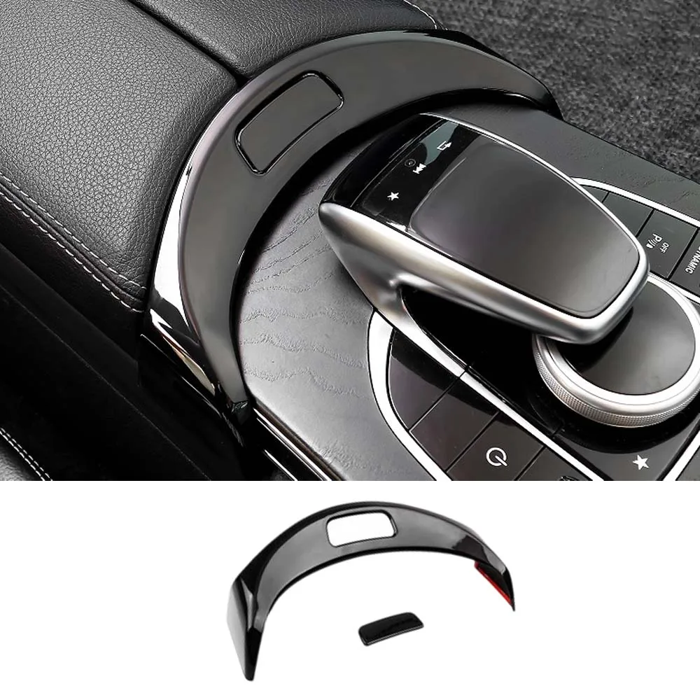Car Decoration Armrest Box Button Sticker For Mercedes-Benz C E-Class C180L C200L GLC260L E300L 2015-2023 Car Upgrade