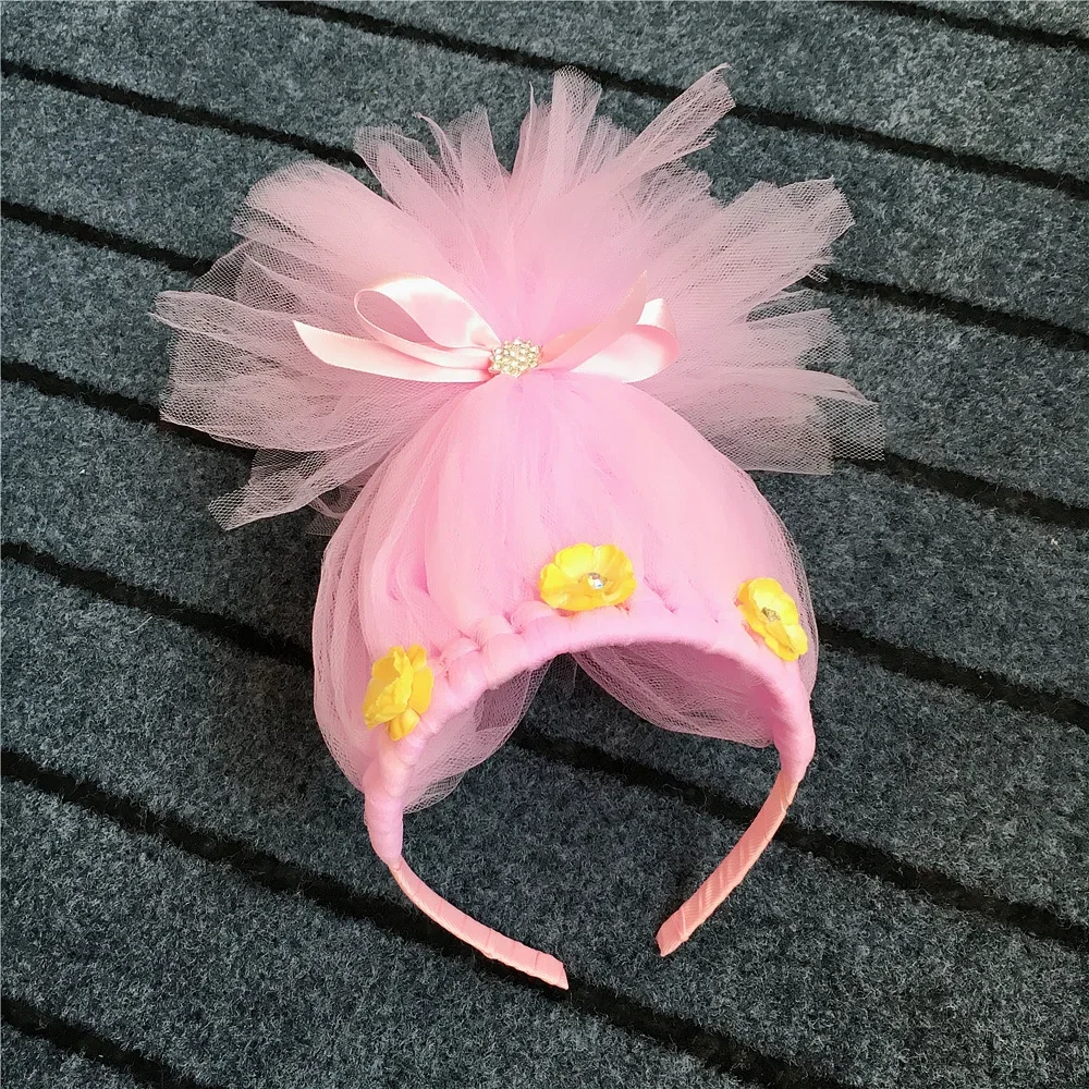 Trolls Poppy Princess Party Performance Hair Accessories Personalized Children\'s Hairbands Halloween Cosplay Props Headgear Gift