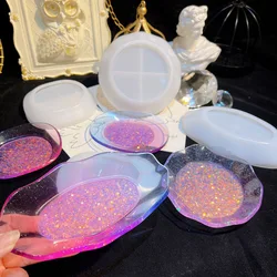 DIY Wavy Oval Dish Tray Epoxy Silicone Mold For Concrete Cement Storage Dish Making Home Decoration Fruit Plate Dish Mold