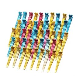 47Pcs Mini Hairdressing Clips Heat Resistant Metal Hairpins DIY Coloring Hair Styling Clips Professional Barber Salon Household