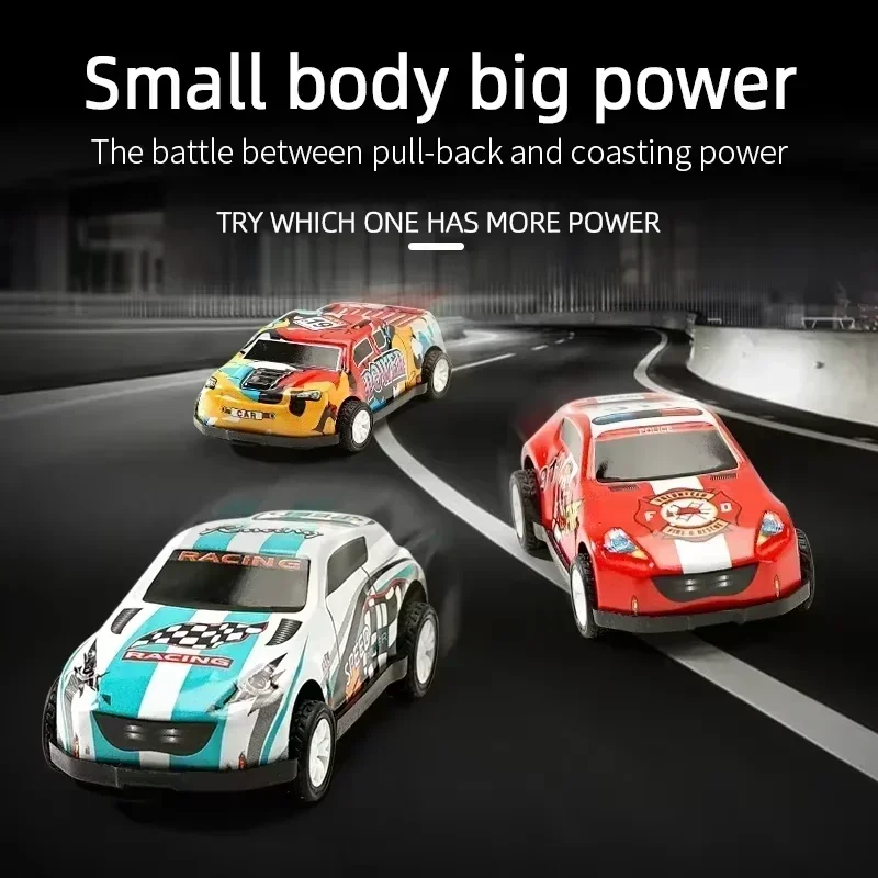 Ensemble de modèles de voitures à retirer en alliage – Mini véhicules moulés sous pression durables avec puissance à inertie