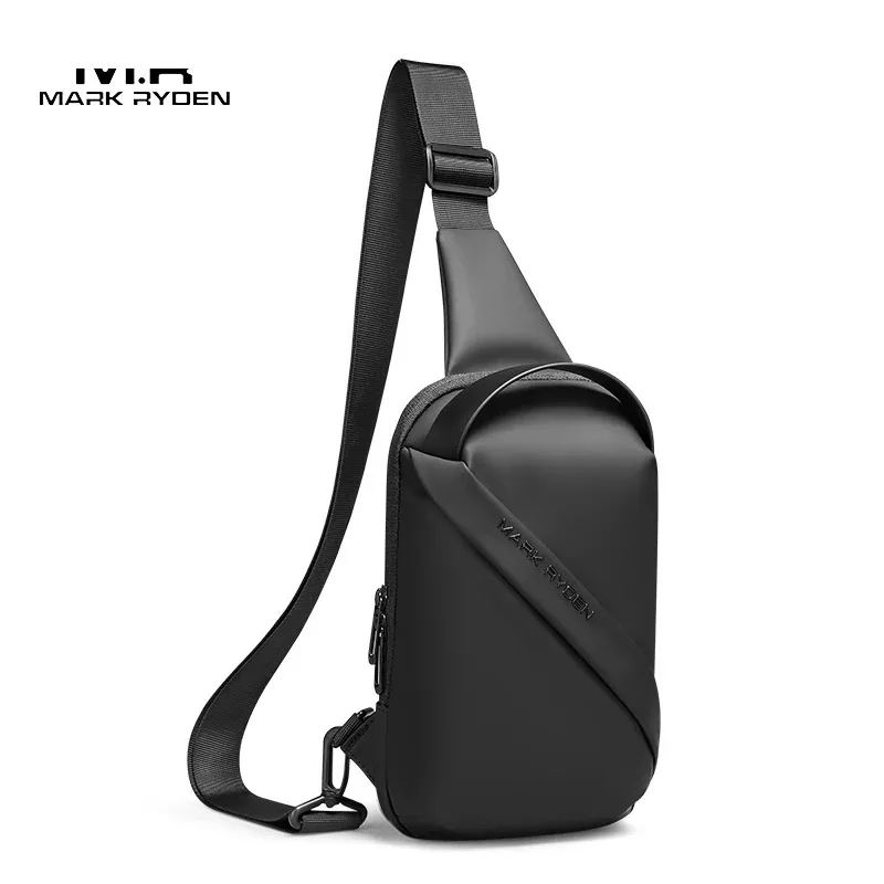 Mark Ryden bolso de hombre Oxford Sling Bag 7,9 pulgadas bolso de pecho masculino bolso cruzado para hombre Moto Biker bolsos de hombro negro nuevo bolso de moda