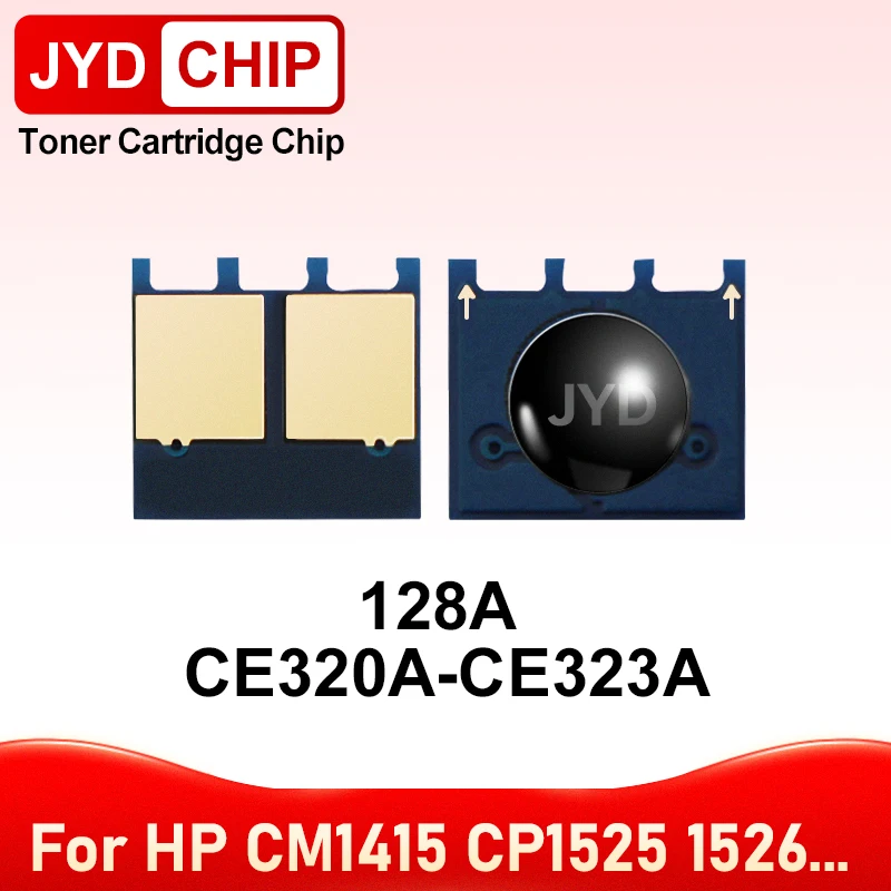 20 piezas de chips de tóner 128A CE320A CE321A CE322A CE323A para cartuchos HP CM1415 CP1525 CP1525n CP1526 1527 1528 1417 1418
