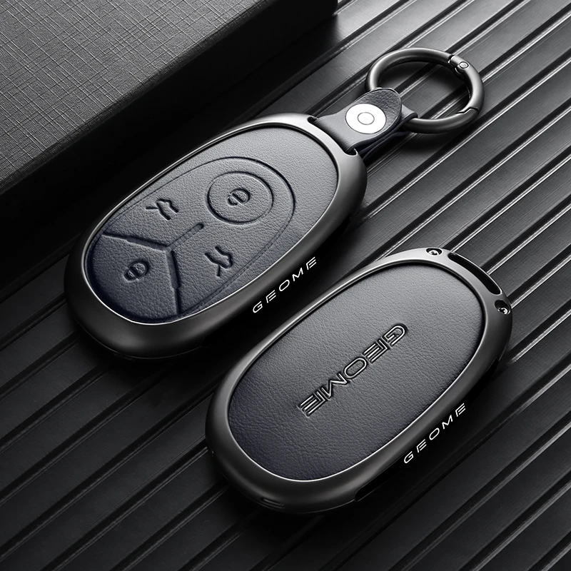Remote Key Cover For Geely EX2 GEOME E2 Proton EMAS 5 Zinc Alloy Key Case Full Cover Anti Scratch Anti Fall Car Accessories