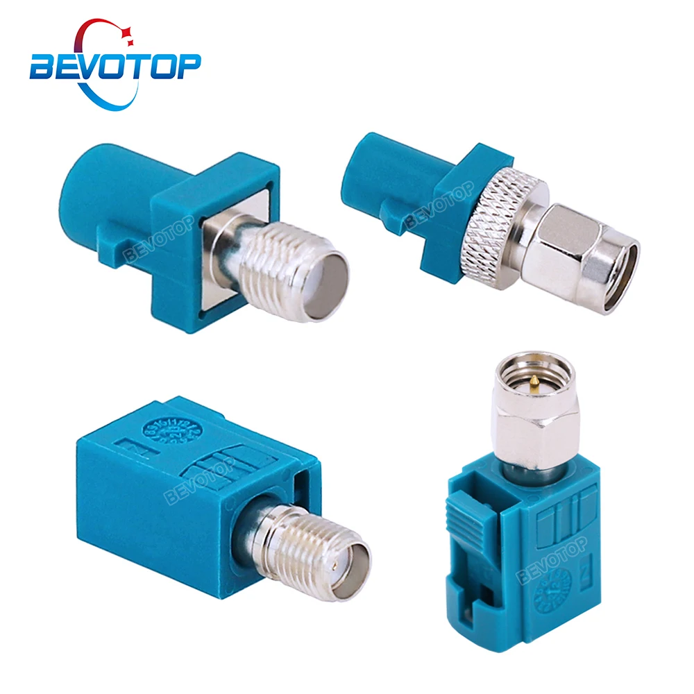 2PCS/LOT 2024 New Arrival SMA to Fakra Adapter Fakra Z Male/ Female to SMA Male/ Female Adaptor Converter BEVOTOP RF Connector