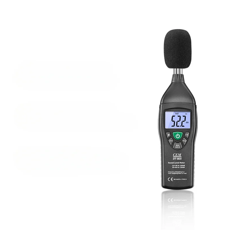 DT-805 Sound Level Meter Volume Noise Db Test The Decibel Meter 30--130db Data Reading Hold Noisemeter New