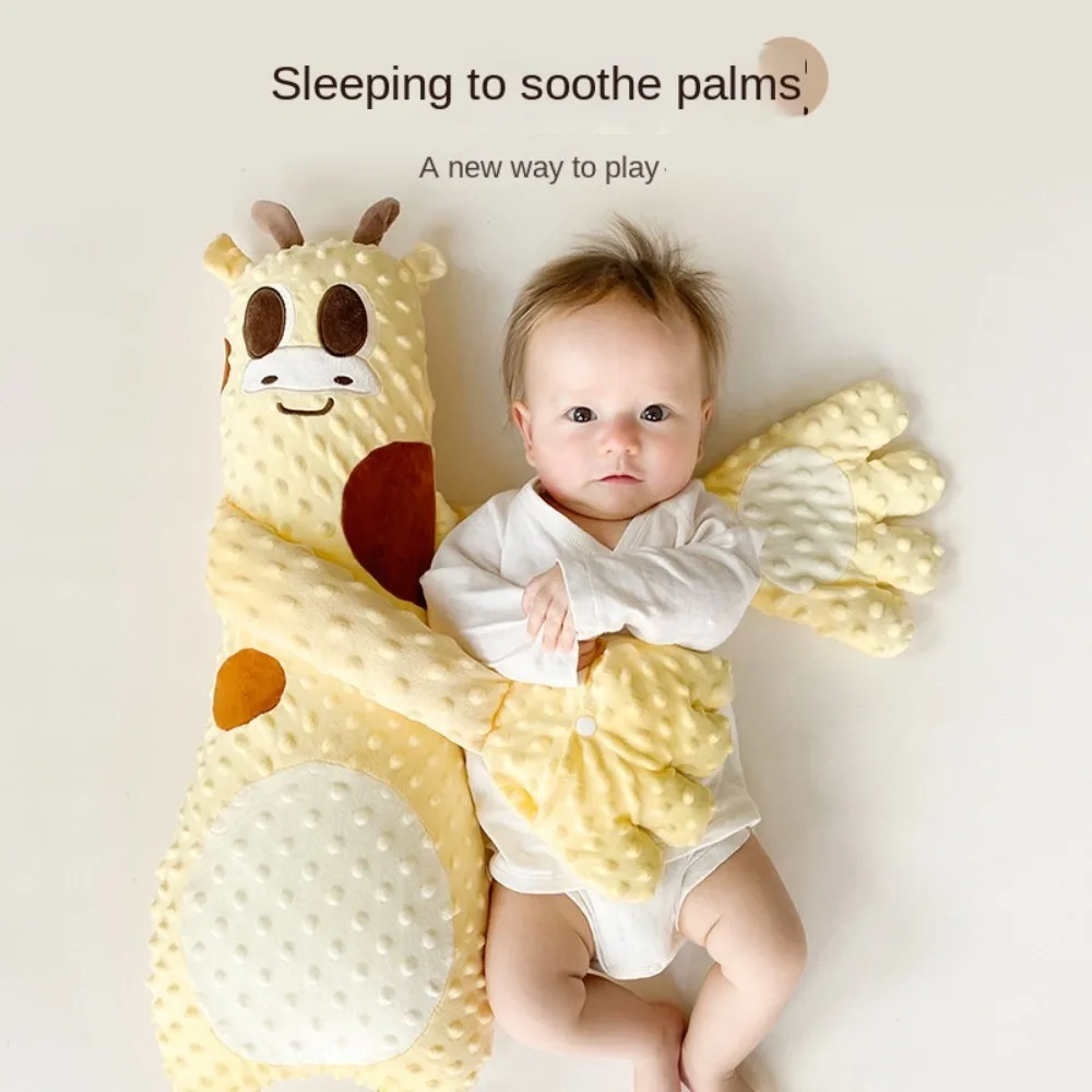 Electric Baby Startle Prevention Glove Cartoon Embrace and Sleeping Exhaust Pillow Remote Control Velvet Baby Soothing Palm