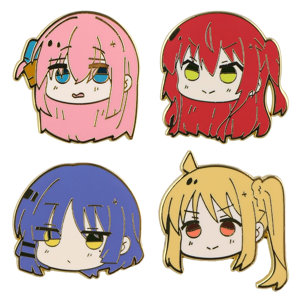 Anime Cute Girls Lapel Pin Cute Lapel Pins Men Women\'s Brooch Backpack Badges Brooches for Clothing Badges Jewelry Accessories