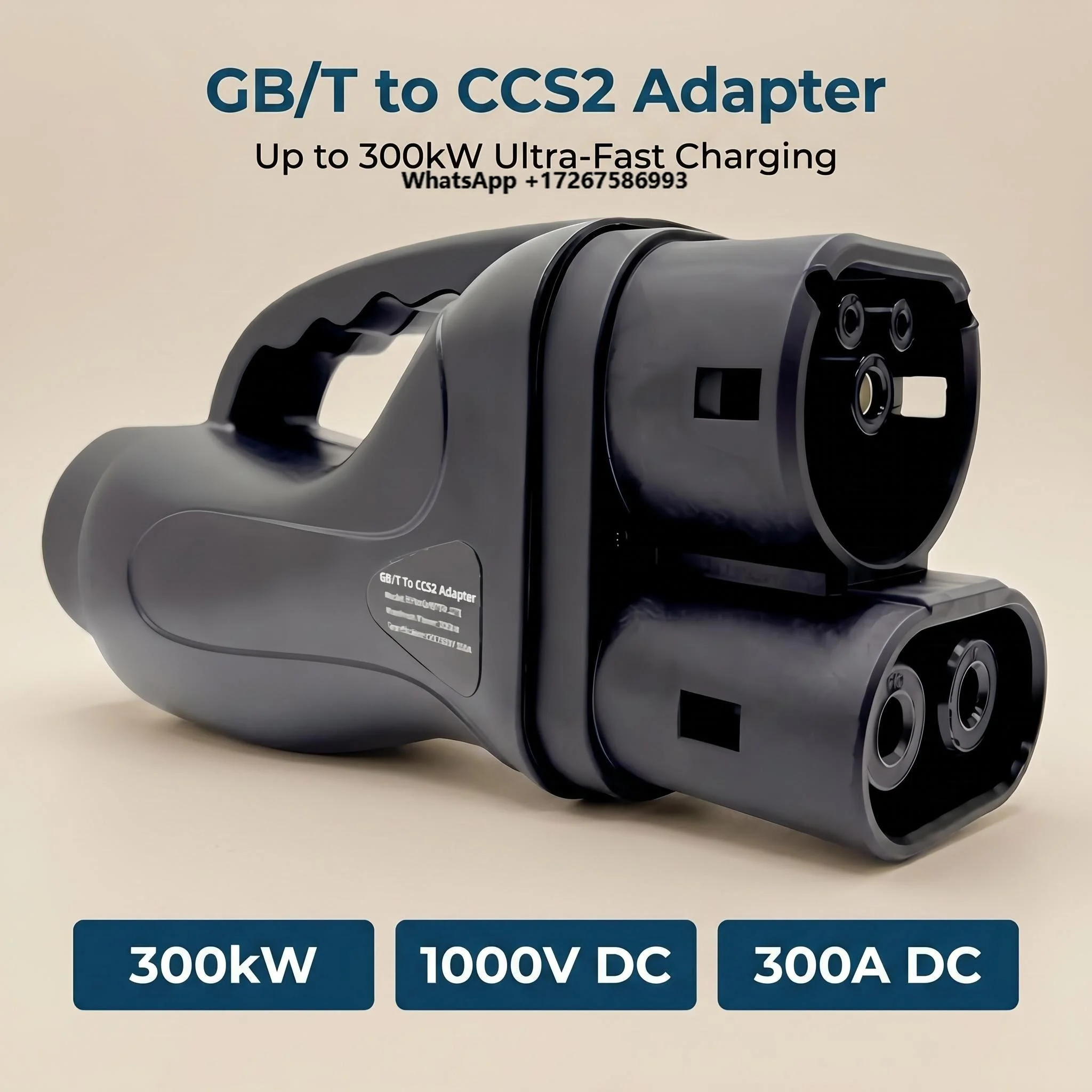 

Factory Direct Sales Popular 300kw 1000vDC 300A National Standard GB/T to CCS2 European Standard Charging Pile Adapter
