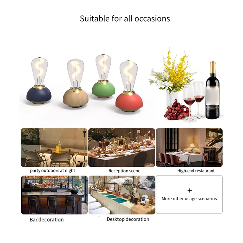 AK25-Glass Table Lamp LED Touch Table Lamp Dimmable Table Lamp For Indoor Decor Study Bedroom Table Lamp