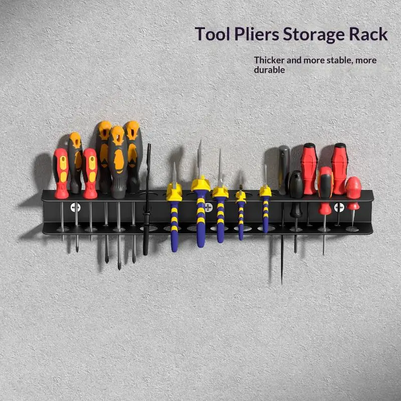 Wall-Mounted RC Tools Organizer for Hex Cross Screwdriver, 1Pcs Hardware Tool Storage Stand, Screwdriver Holder.