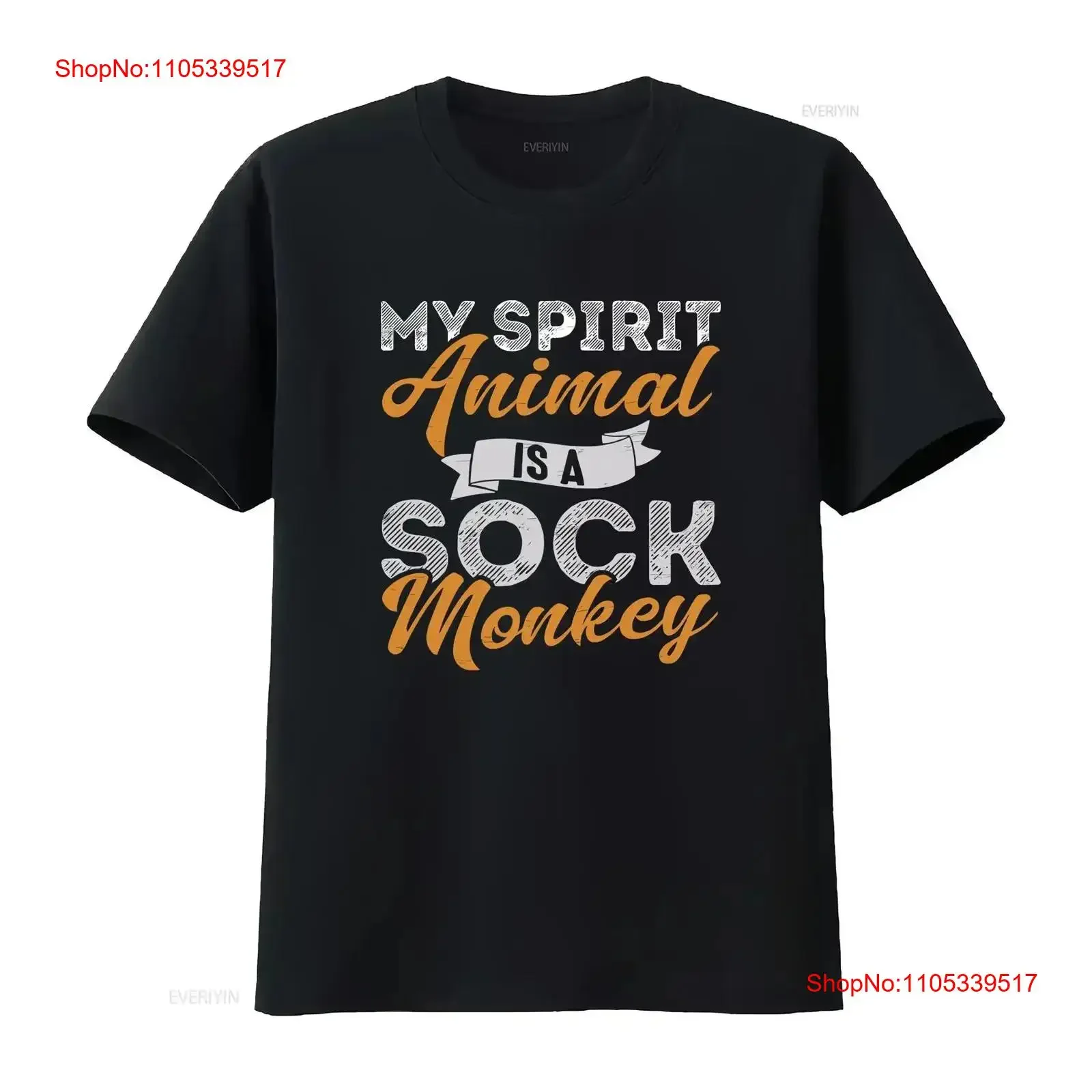 My Spirit Animal Is A Sock Monkey Funny Mens Cotton Black T shirt vintage Washed Soft streetwear Stylish Breathable vintage