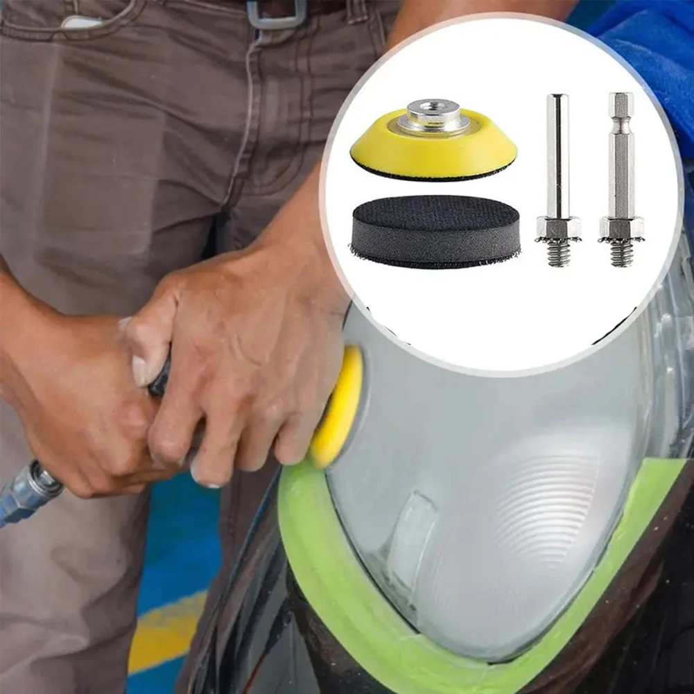 مجموعة ورق الصنفرة الألومينا 3 بوصة 80-3000 ورق تلميع حصى مع لوحة وسادة قرص الصنفرة ومقبض مجموعة ملحقات الأدوات الدوارة #4