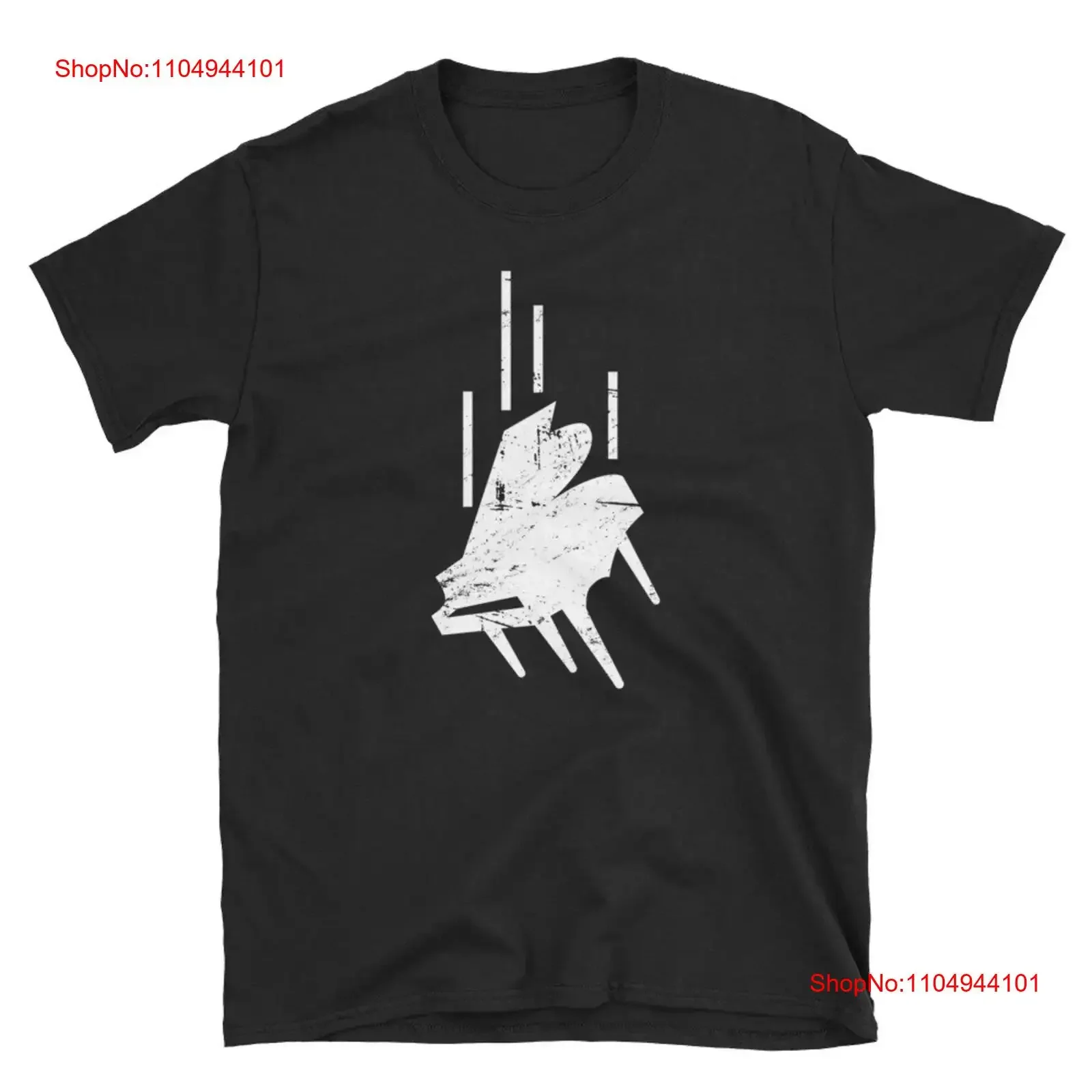 

Футболка с фортепиано, идея для пианиста, учитель, падающий винтажный стираный удобный мягкий графический модный стильный слегка уличная одежда