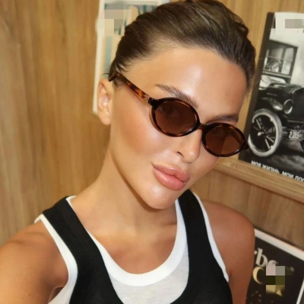 1PC Oval Retro PC Glasses Men and Women Small Face Design Sunglasses versatile for Multiple Indoor Scenes Eyewear