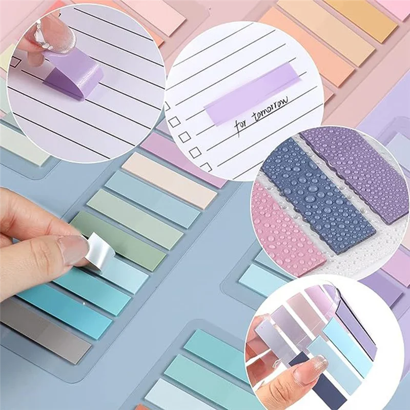 

ABFM-2400 шт. липкие вкладки, 120 цветов, записываемые вкладки для заметок для переплетов, вкладки для аннотации, маркеры страниц, классифицирующие файлы