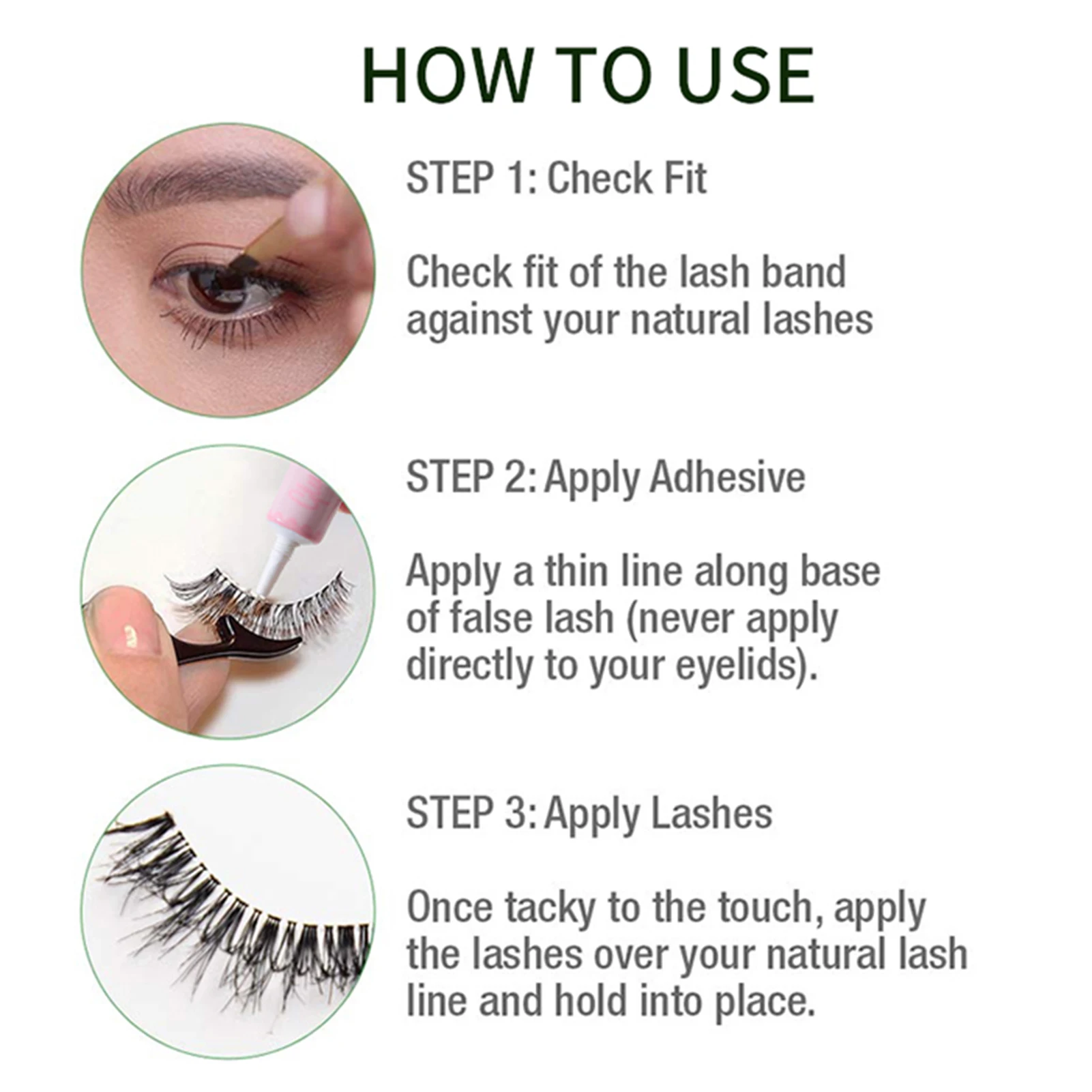 Ensemble d'outils professionnels d'extension de faux cils, avec tasse de colle, kit de pincettes, accessoires d'outils de maquillage pour Salon de bricolage