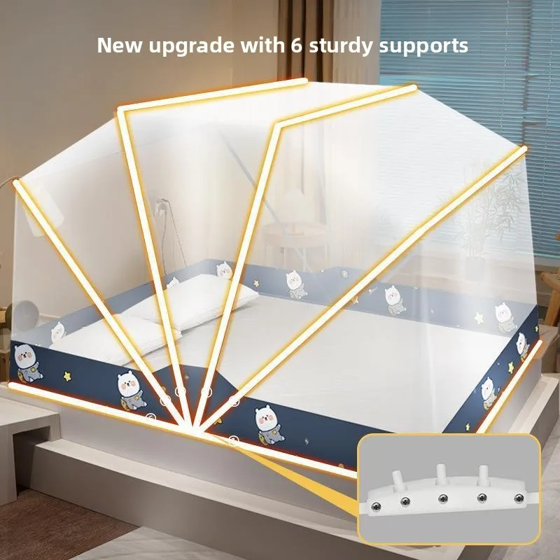 

Складная москитная сетка без установки для спальни, студенческая монгольская палатка Dormi 2025, известная в Интернете, противомоскитная крышка для детей