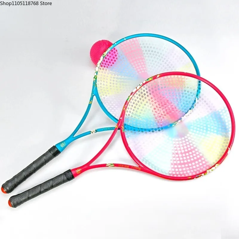 New Tai Chi Rouli Ball Racket Set 168 Holes Crystal Rouli Ball Racket Face Carbon Fiber Racket
