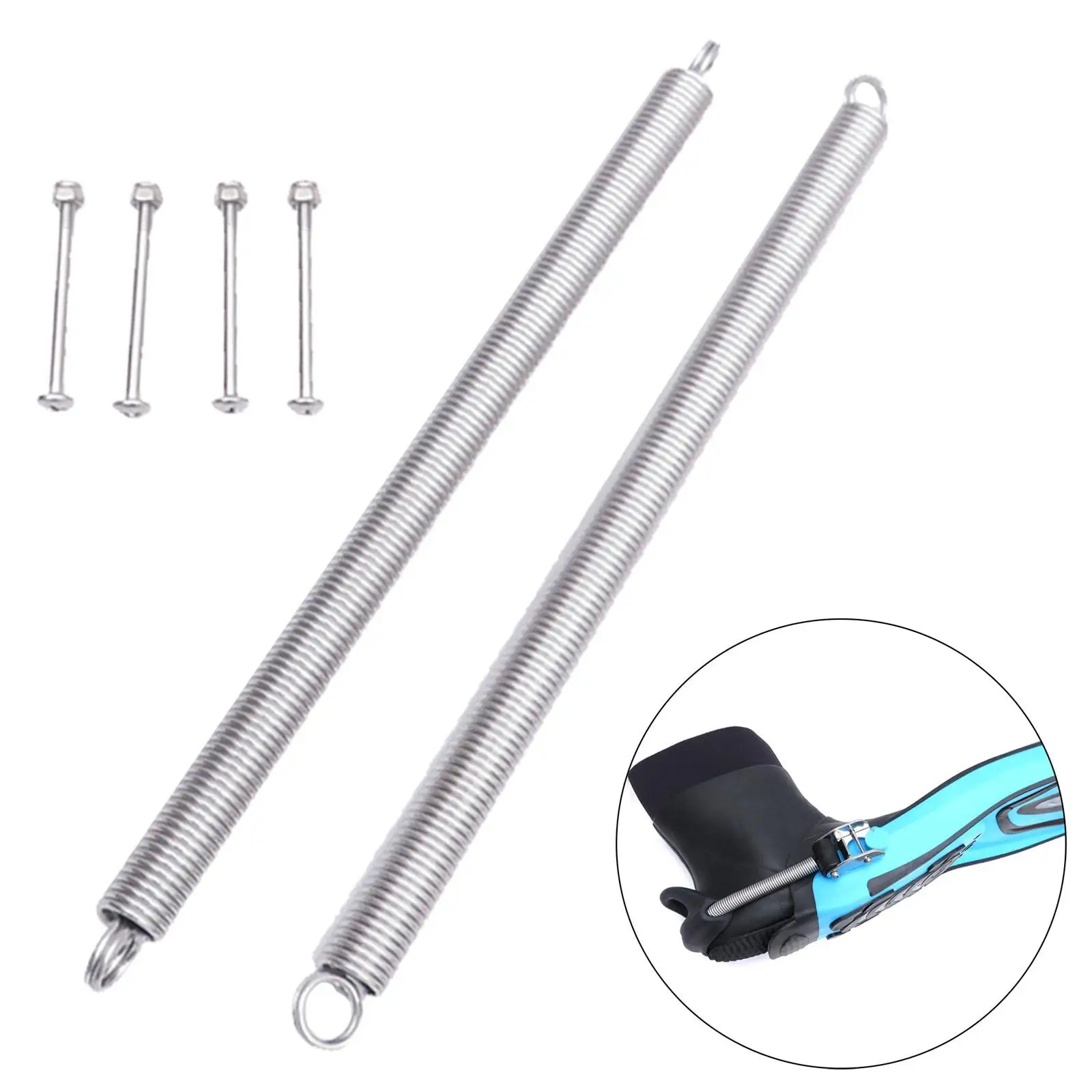 Premium Dive Fin Spring Screw , Snorkel Gear Accessory, Swim Replacement Components - 24cm