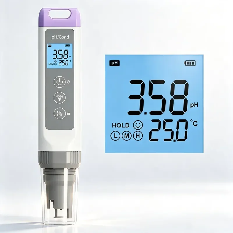 for Zetron Portable pH Conductivity Meter for TDS Salinity Resistivity mV Battery Powered OEM