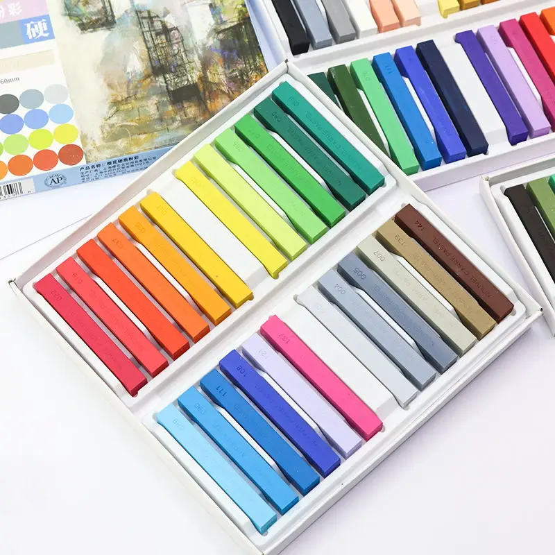 Sakura Hart Pastell Kreide 12/24 Farben Professionelle Zeichnung Farbe Malerei Pastell Zeichnung Stift Für Kunst Schule Schreibwaren