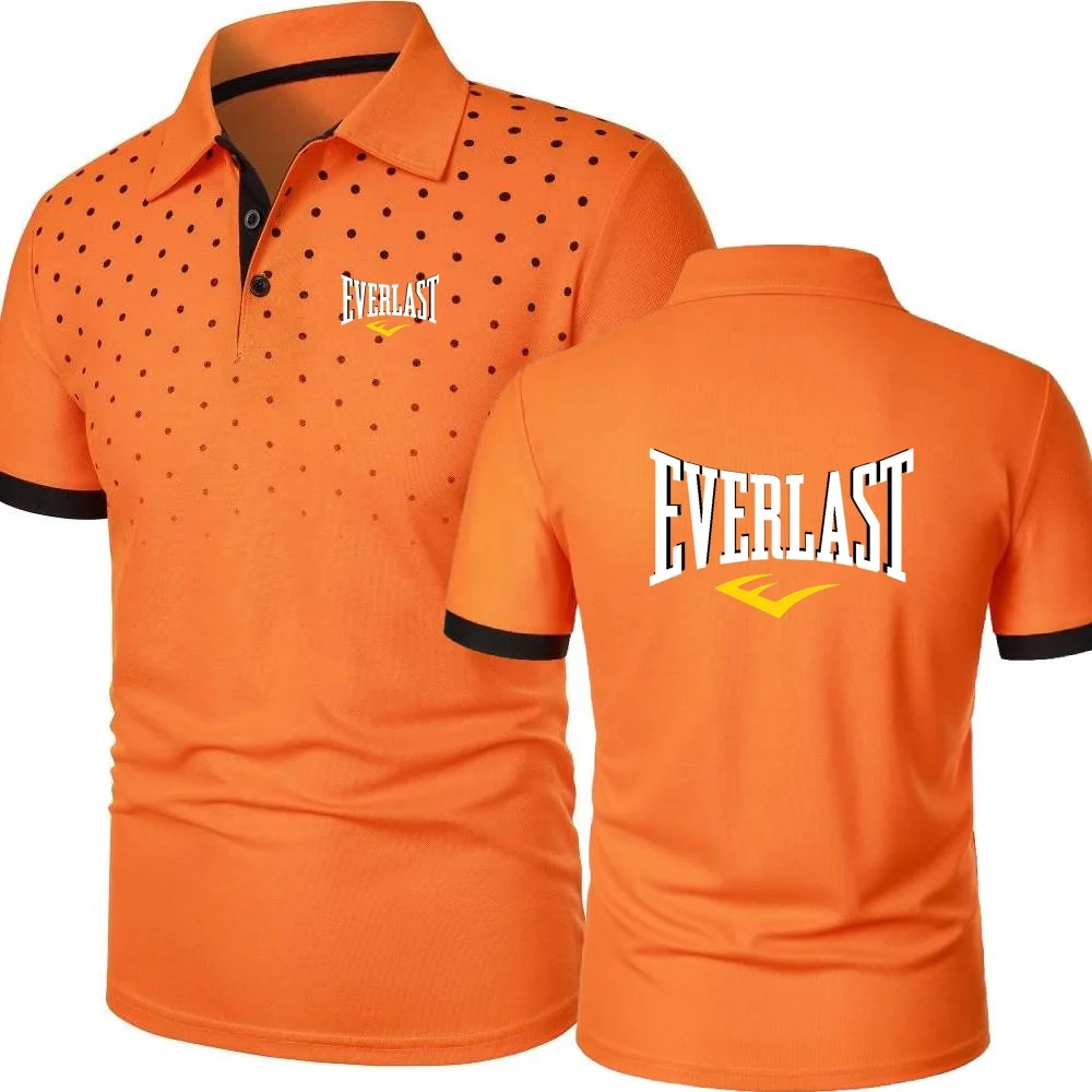 AliExpress Polo Shirt Everlast Mens GYM Workout Cycling Sports Short Sleeved Tshirt Lightweight Breathable Jersey Tee POLOS Sweatwear
