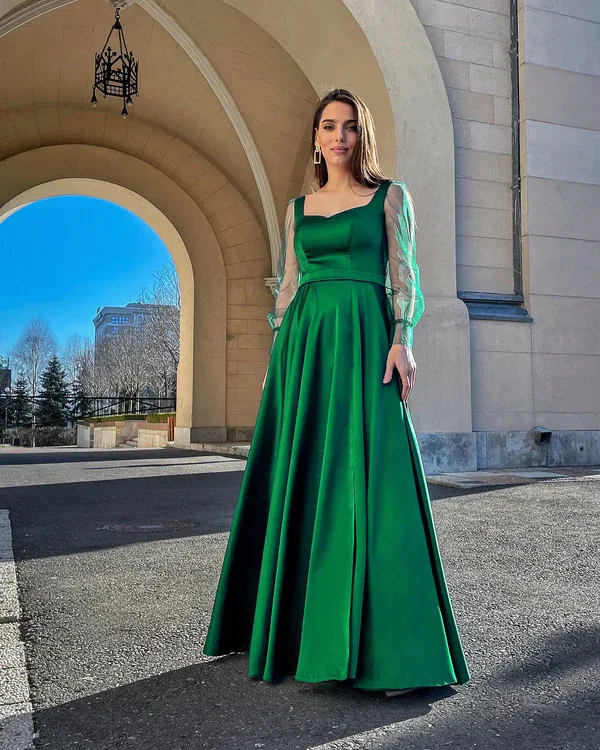 2022 European and American Cross border Foreign Trade New Dress eBay Amazon Round Neck Long sleeved Dress Slim Fit Long Dress