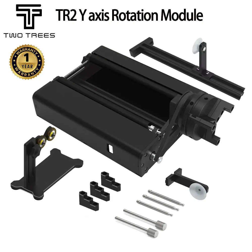 Pro Rolo Rotativo em Eixo y Mandril Rotativo para Gravador a Laser Gravura de Objetos Cilíndricos Twotrees-tr2