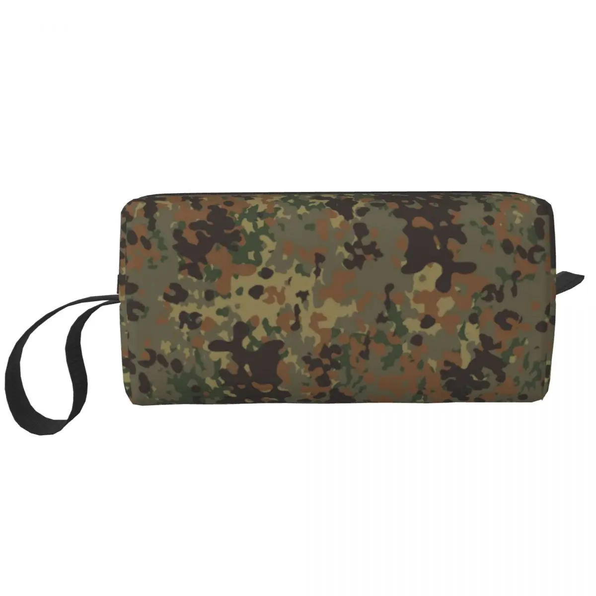 Flecktarn Camo Cosmetic Bag Women Fashion Large Capacity Military Army Camouflage Makeup Case Beauty Storage borse da toilette