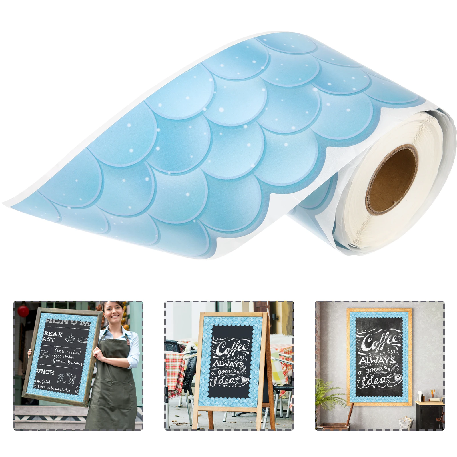 

Wavy Board Stickers Ruffled Bulletin Border Corrugated Boards Wave Borders With Box