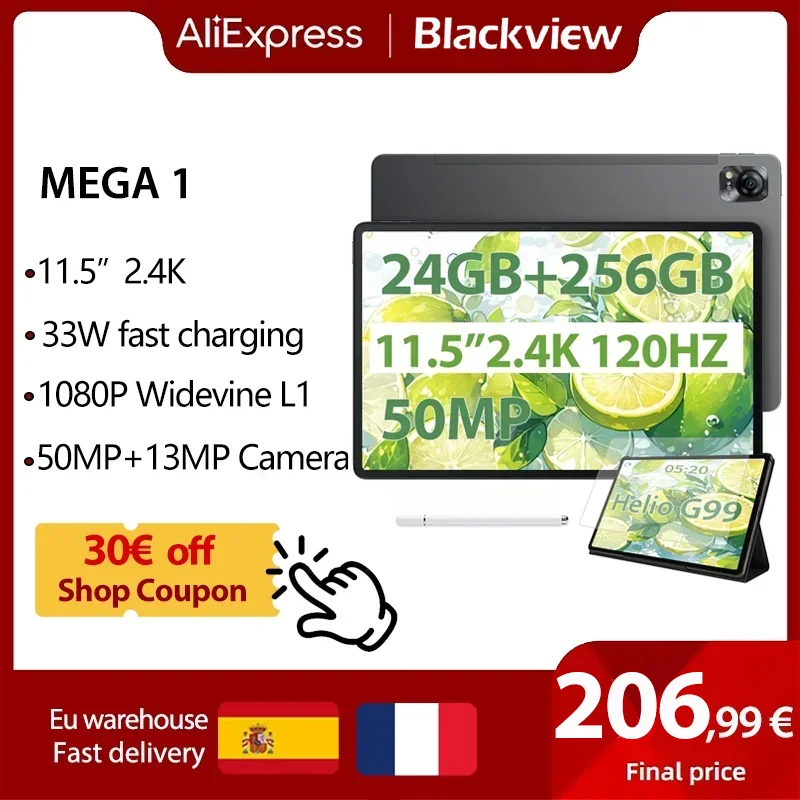 2024 Black view Mega 1 Tablet 11.5 \