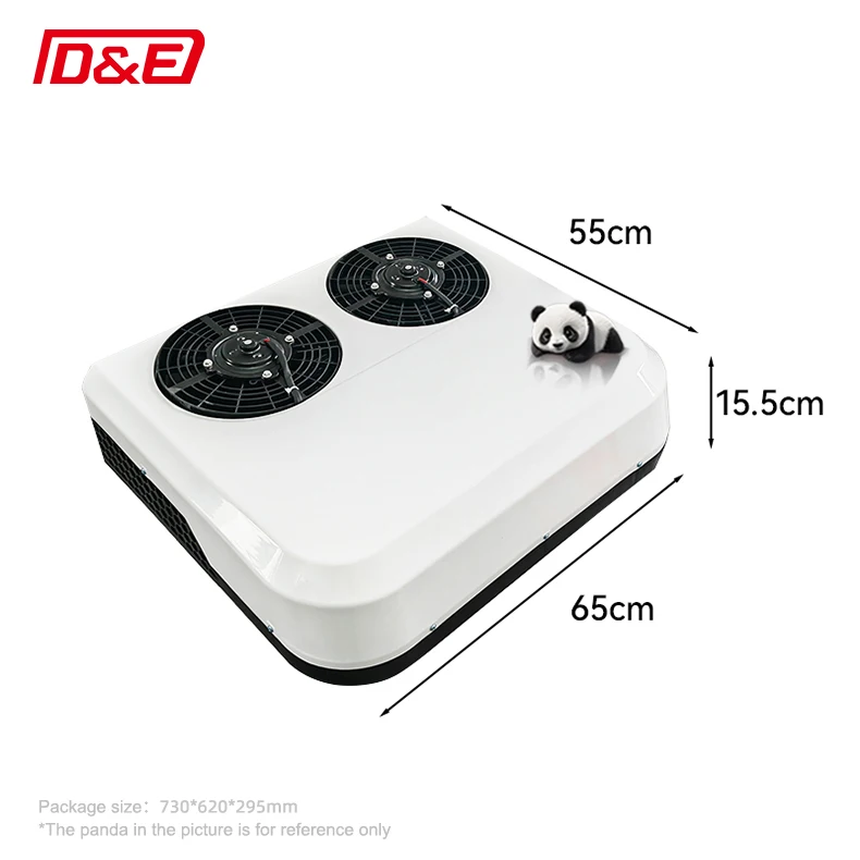 Rooftop Model Parking Cooler For RV Camper Truck Double Fans DC 12V