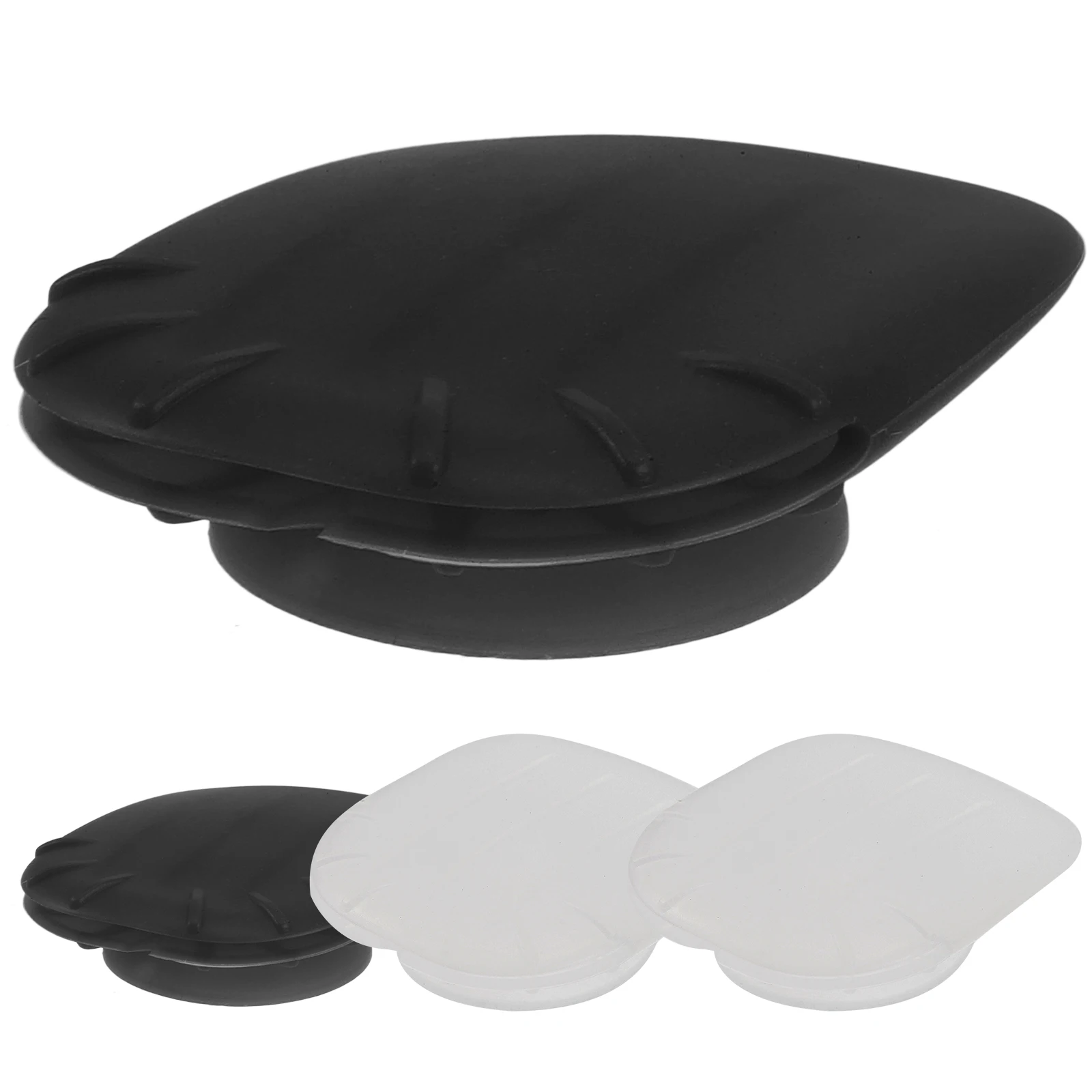 

4Pcs Makeup Brush Dust Cover Silicone Protector Anti Lost Mask Brush Cover Compact Portable Travel Use Practical