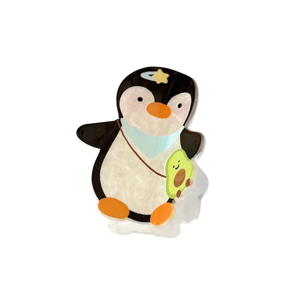 

Sweet Bear Cartoon Shark Clip Dog Rabbit Acrylic Hair Claw Penguin Geometric Animal Shark Clip Women