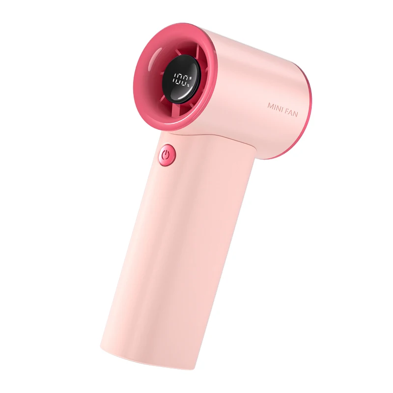 2026 Cute Tech Portable Mini Handheld Fan 5V USB Rechargeable Battery Plastic Multi-Speed Quiet Operation Humidify Hotel Outdoor