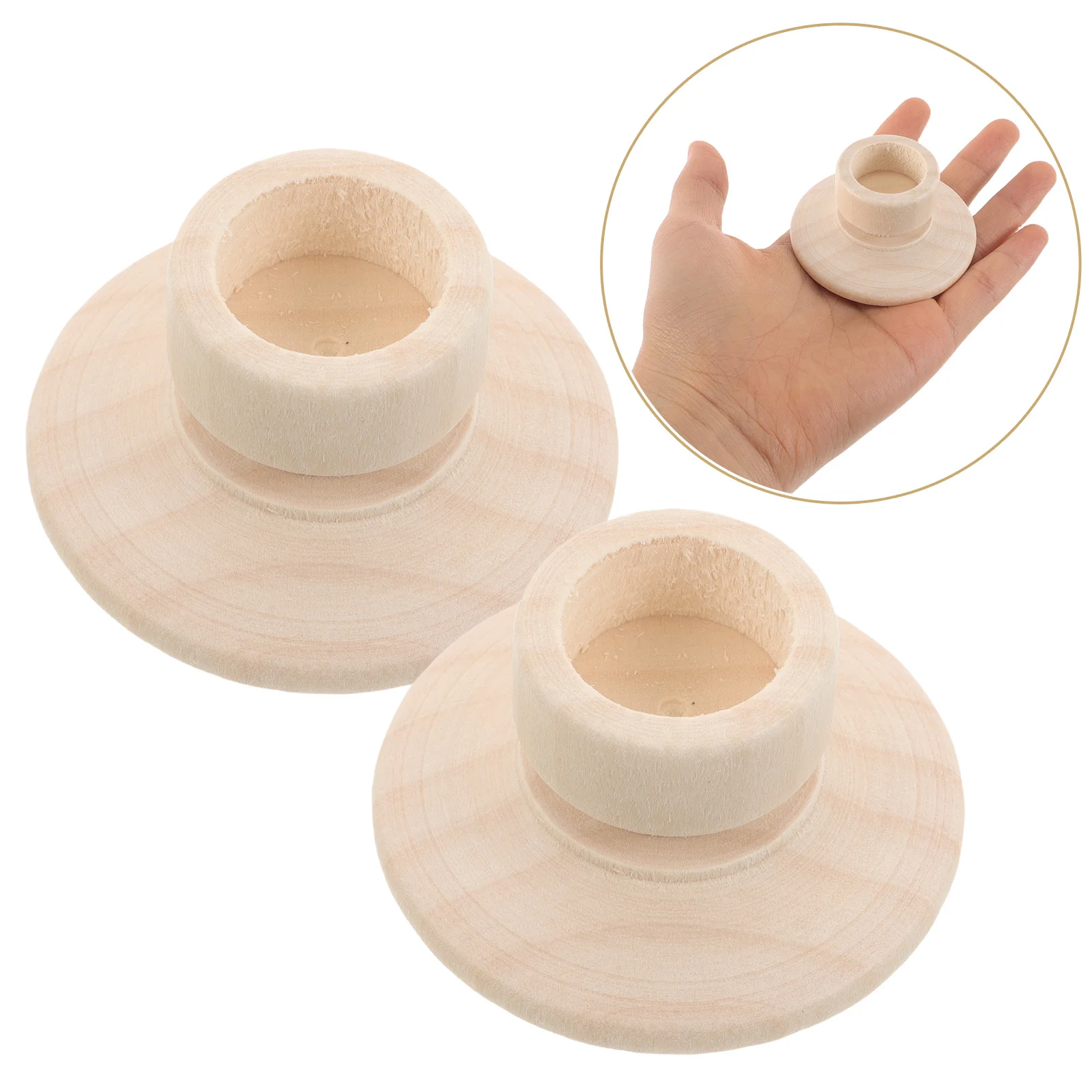 

10Pcs Wood Stands Unfinished Handmade Craft Ornament for Painting Rustic Centerpiece Table Decor Wedding Farmhouse Wooden