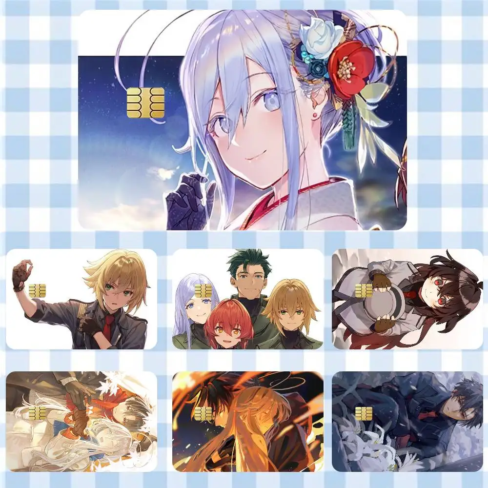 

86-eighty six- Anime Sticker Film Tape Skin for Credit Card Debit Card Cartoon Waterproof Stickers