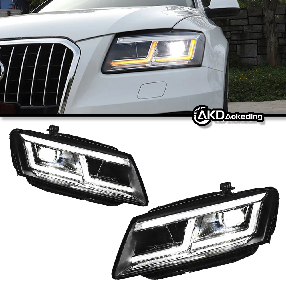 Auto Parts For Audi Q5 Headlights 2009-2018 Q5L 8R Styling LED Daytime Lights Dual Projector Car Accesorios Modified