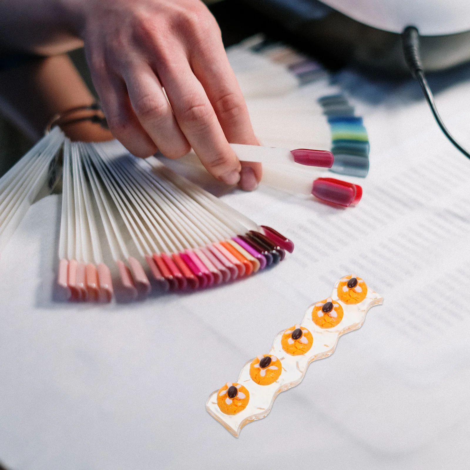 Acrylborstelstandaard voor Nail Tech Cream Bladerdeegvormige Nail Art Houder Pen Rack Tool Organizer Opslag Display Stand