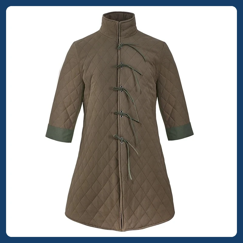 

Мужской средневековый азартный костюм в стиле SCA: доспехи экетона с толстой подкладкой и рукавами 3/4, костюм