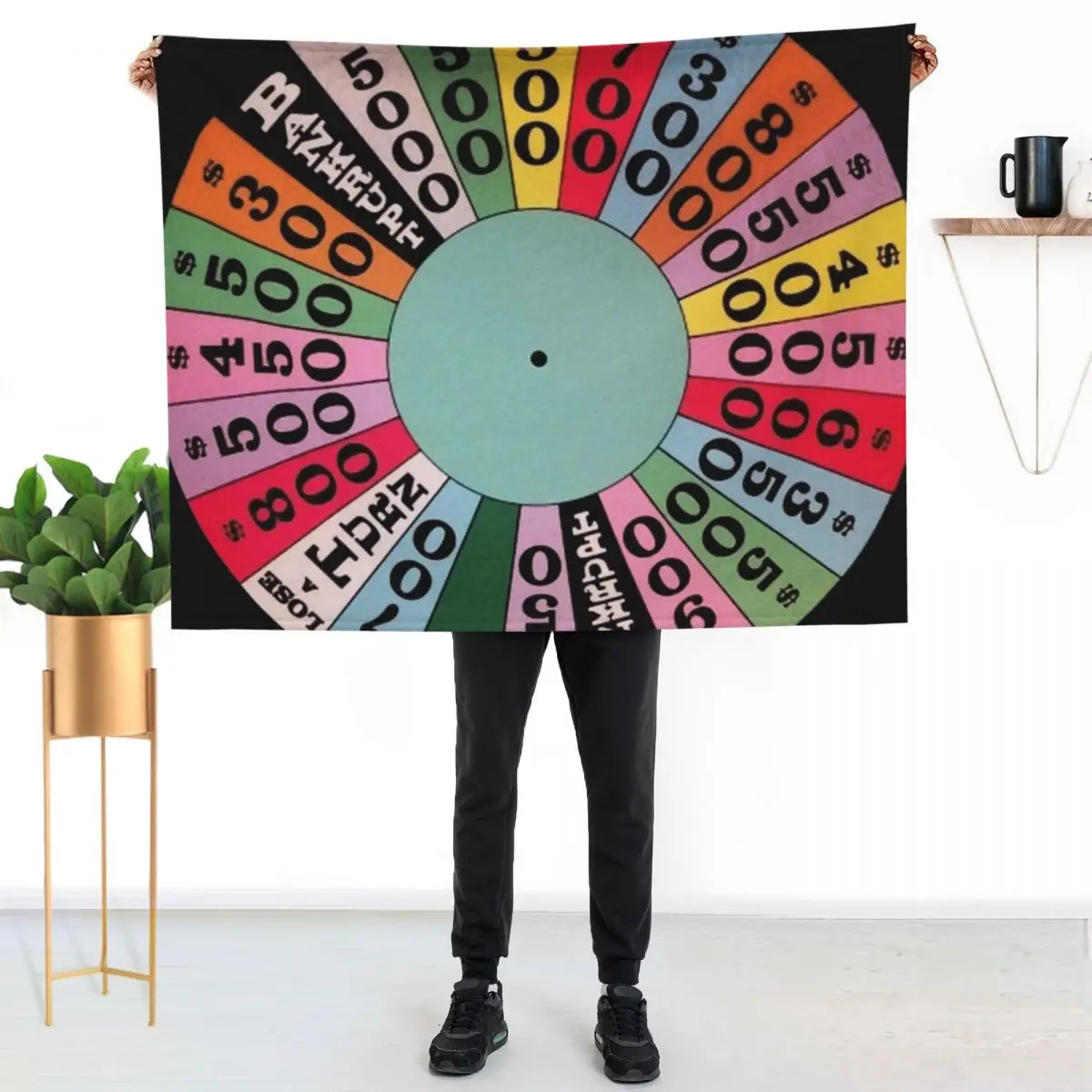 Wheel of Fortune carnival wheel (game show) Throw Blanket Soft Beds blankets ands Stuffeds Sleeping Bag manga Blankets