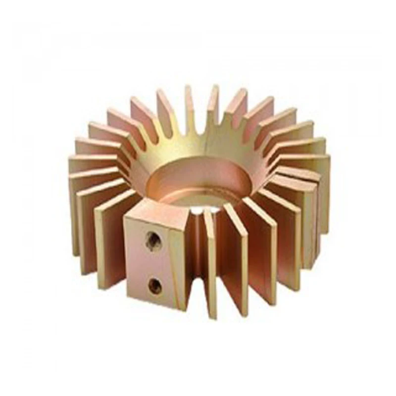 

Customized 5 Axis CNC Machining Service Brass Sunflower Radiator CNC Brass Milling& Wire EDM Service