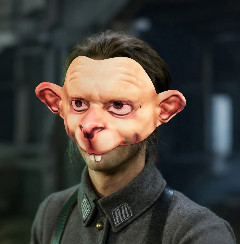 

Realistic Mouse Mask Half Face Animal Rat Costume Horror Halloween Cosplay Prop Carnival Mask Masquerade Party Fancy Dress Props