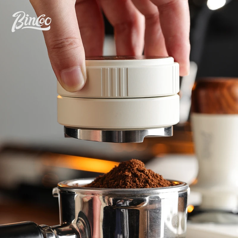 Bincoo 51/58mm Three Bladed Coffee Dispenser With Calibrated Spring Coffee Leveler And Adaptive Height Barista Tool