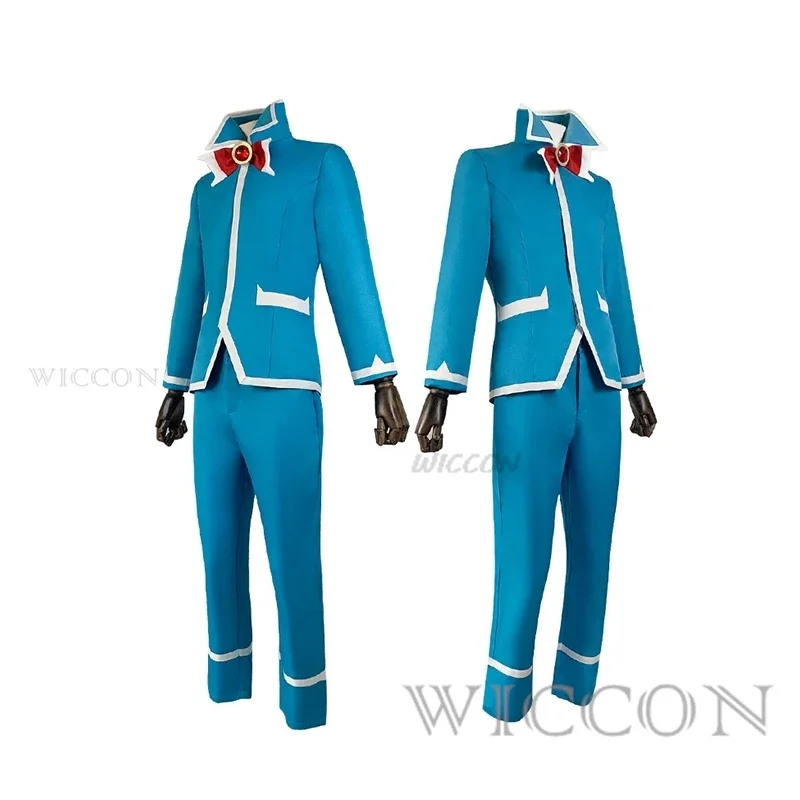 Anime Welcome To Demon-School Iruma-kun Suzuki Iruma Cosplay Costume Wig Blue School Uniforms DK Man Halloween Carnival Suit