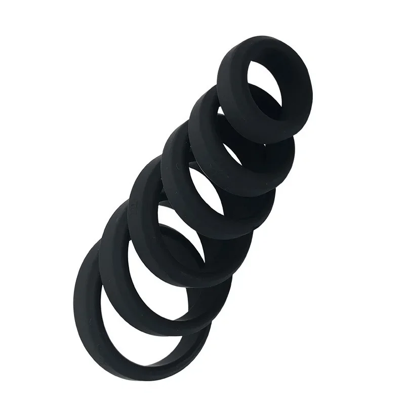 

Cock Ring Penis Enhance Erection Delay Ejaculation Silicone Cockring Sex Toys For Men Foreskin Lock Semen Ring 6 Size Sex Shop