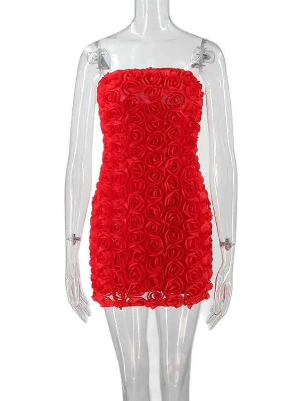Floral Strapl Bodycon Dr عالي الخصر من ألياف البوليستر بدون علامة تجارية مجموعة صيفية أوروبية للسيدات من عمر 25 إلى 29 عامًا