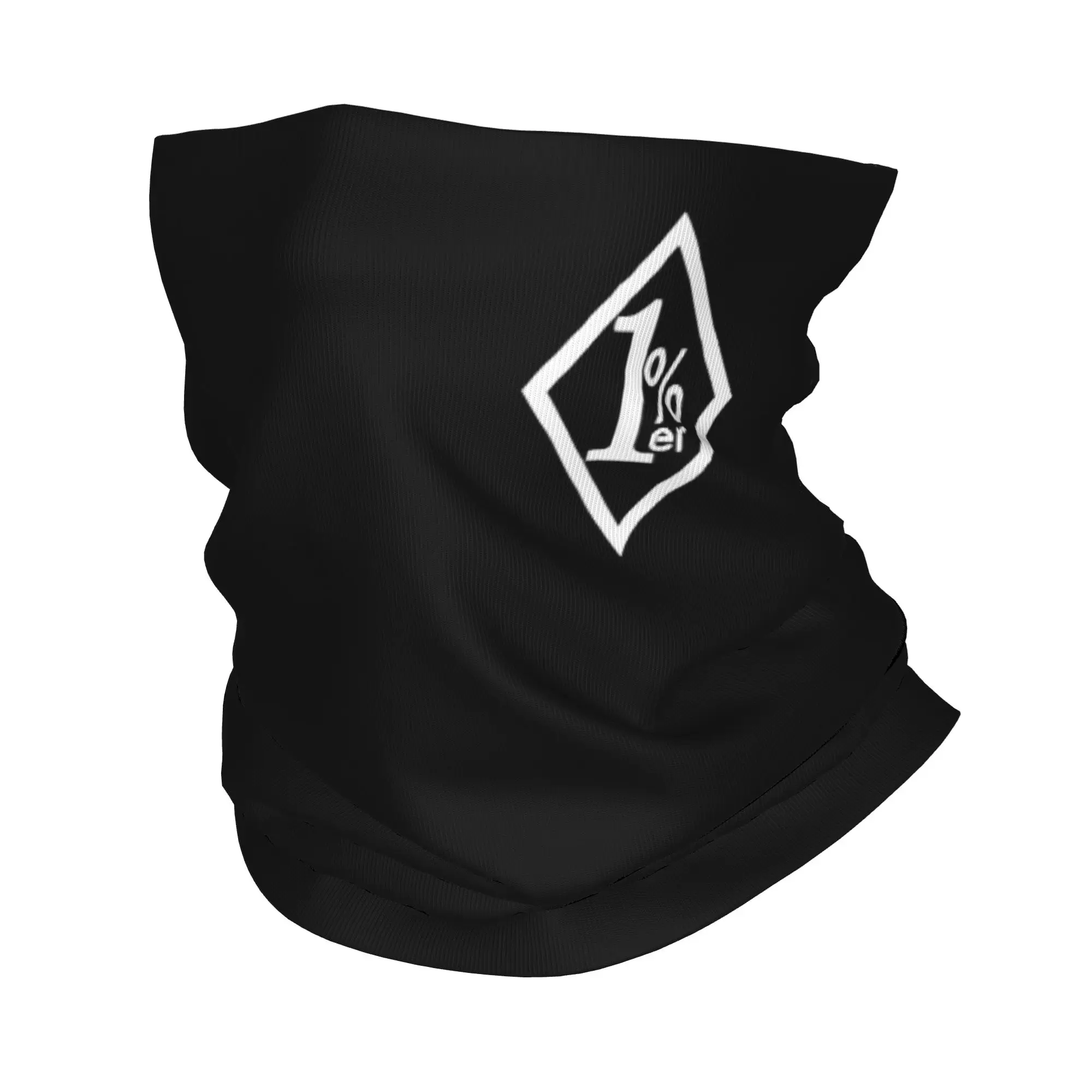 One percenter 1% Bandana Neck Cover Printed Motorcycle Club Biker  Face Scarf Multi-use Cycling Scarf Running Adult All Season
